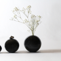Atelier de la terre ronde Sylvie souton Soliflores céramique raku
